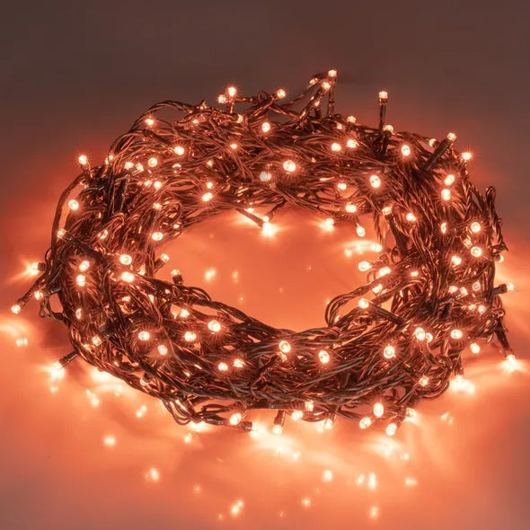 200 LED 66FT Halloween Fairy String Lights, Halloween Decoration Lights With 8 Lighting Modes, Mini String Lights Plug In For Indoor Outdoor Christmas Garden Wedding Party Decor, Orange